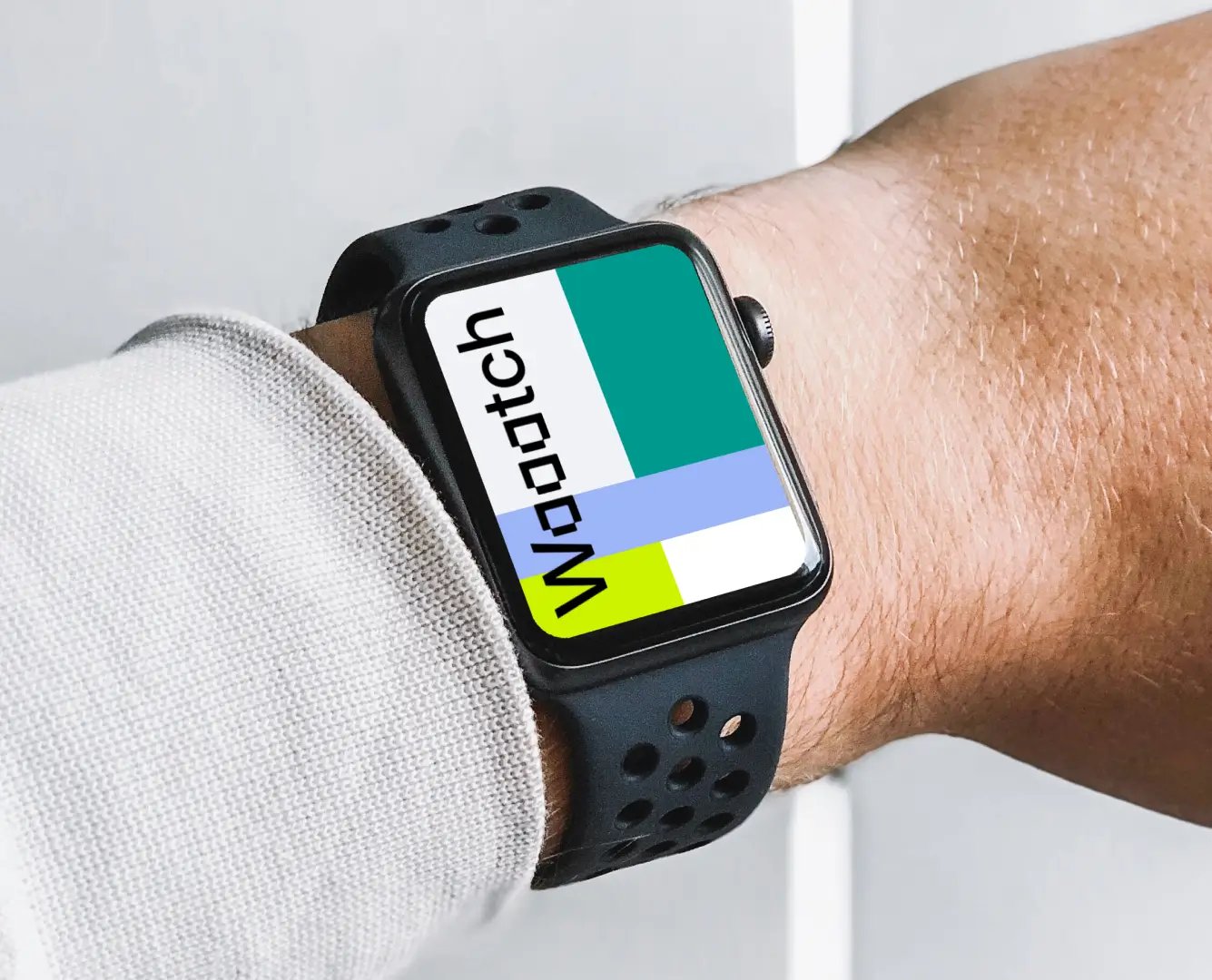 Apple Watch Mockup em mãos