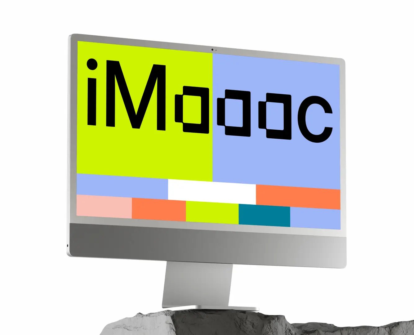 iMac Mockup em um fundo transparente