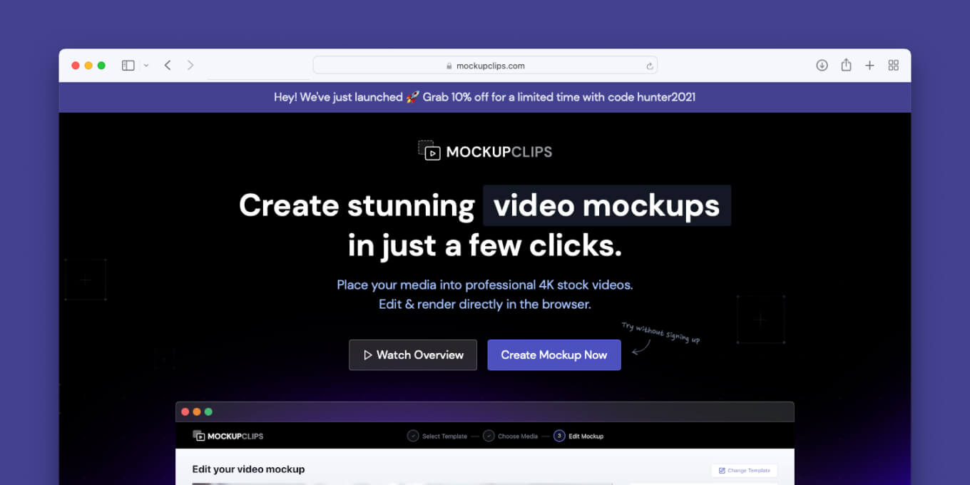 Mockup Clips - 4K Video Mockups