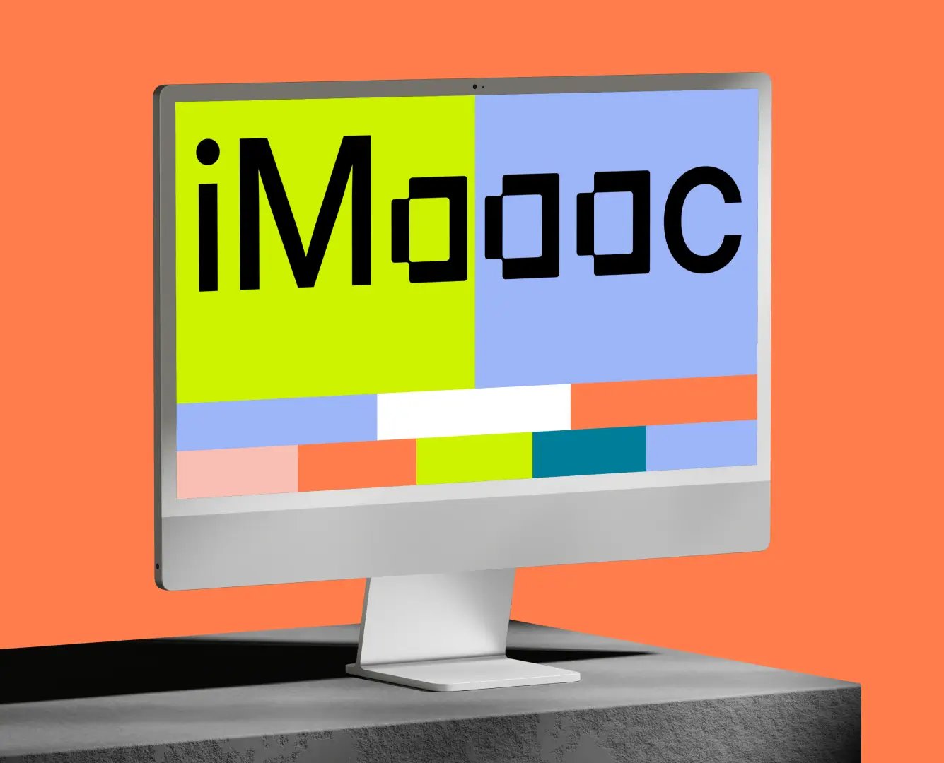 iMac Mockup em um fundo transparente