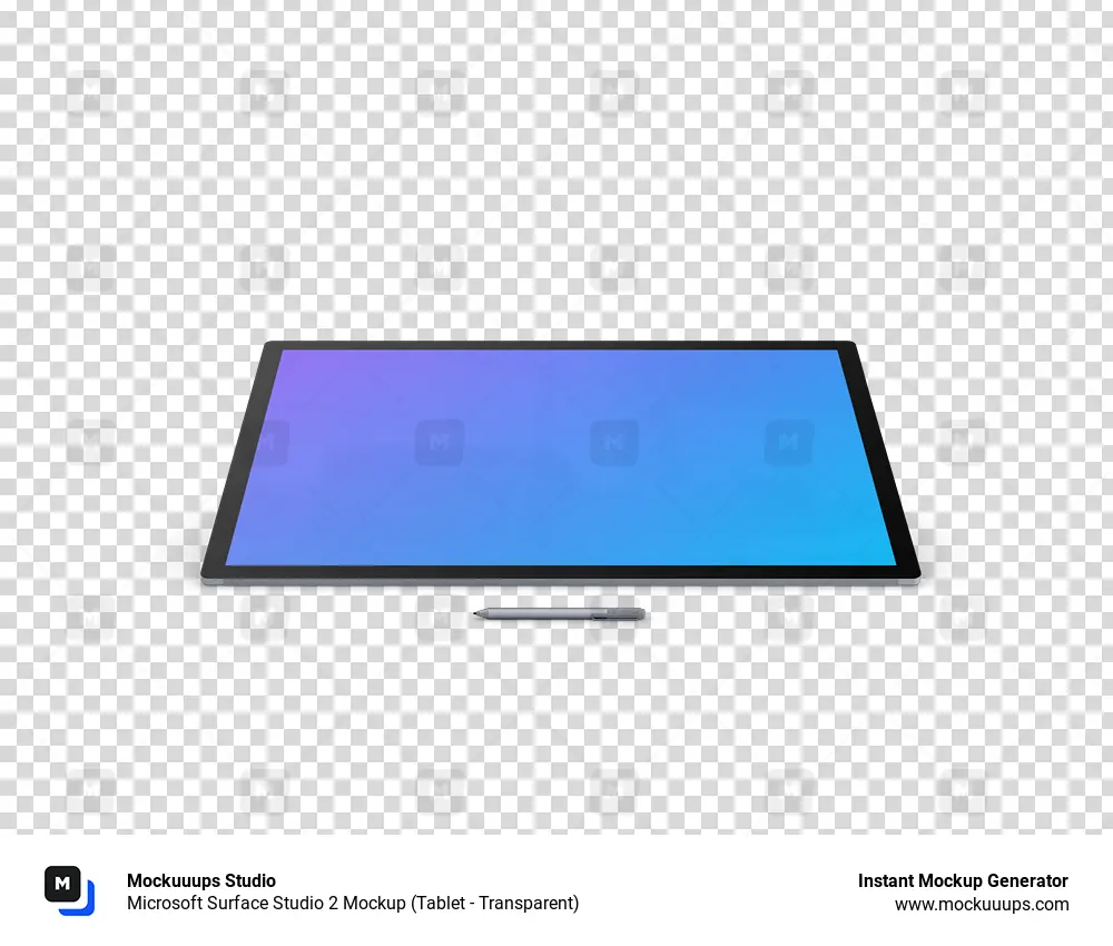 Microsoft Surface Studio 2 Mockup (Tablet - Transparente)