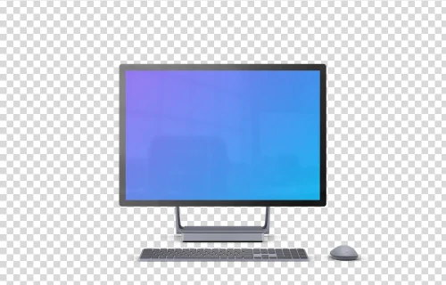 Microsoft Surface Studio 2 Mockup (Frente - Transparente)