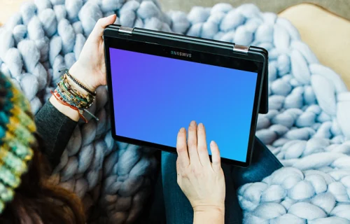 Artigo sobre o Samsung Chromebook mockup